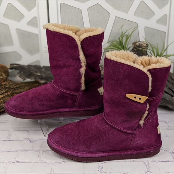 Bearpaw Abigail Boots - Plum Deep Purple - Picture 4 of 12